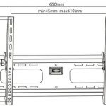Manhattan TV nosač zidni 37"-70" do 75kg