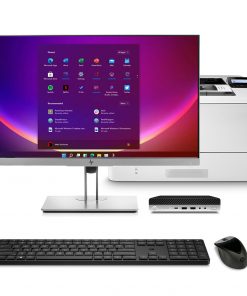 HP ProDesk 600 G4 DM i5-8500, 16GB DDR4, 240GB SSD + HP EliteDisplay E243i + HP LaserJet 404dn + HP wireless set