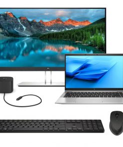 HP EliteBook 840 G7 + HP E24i G4 24'' monitor + ThunderBolt Dock + HP bluetooth miš + tipkovnica