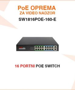 16 PORTNI POE SWITCH SW1816POE-160-E
