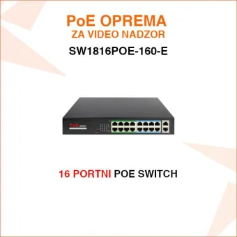 16 PORTNI POE SWITCH SW1816POE-160-E