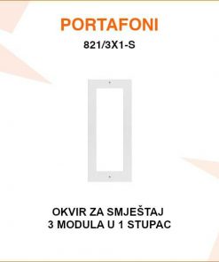 V-TEK OKVIR ZA SMJEŠTAJ 3 MODULA U 1 STUPAC 821/3X1-S