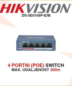 HIKVISION 4 PORTNI POE SWITCH DS-3E0105P-E/M