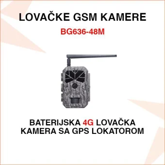BG636-48M 4G LOVAČKA KAMERA SA GPS LOKATOROM I PIR DETEKCIJOM POKRETA