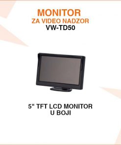5 INČNI LCD MONITOR ZA VIDEO NADZOR VW-TD50
