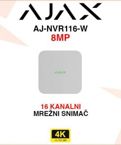 AJAX 16 KANALNI 4K MREŽNI VIDEO SNIMAČ AJ-NVR116-W