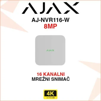AJAX 16 KANALNI 4K MREŽNI VIDEO SNIMAČ AJ-NVR116-W