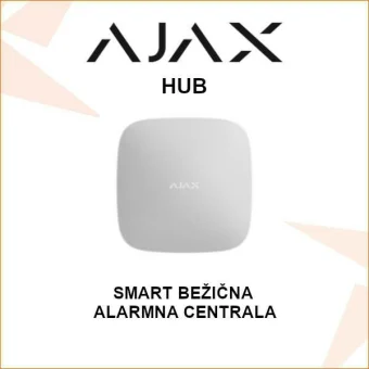 AJAX HUB BEŽIČNA ALARMNA CENTRALA S LAN I 2G POVEZIVANJEM