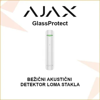 AJAX GlassProtect BEŽIČNI AKUSTIČNI DETEKTOR LOMA STAKLA