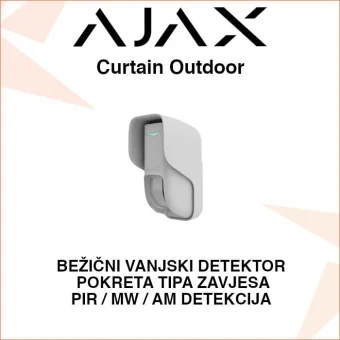 AJAX CURTAIN OUTDOOR BEŽIČNI VANJSKI KOMBINIRANI DETEKTOR POKRETA