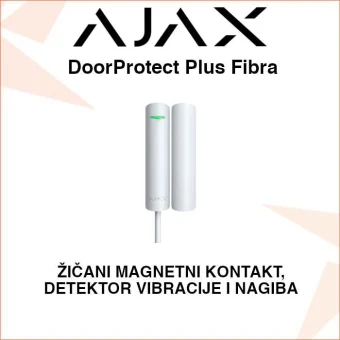 AJAX FIBRA DoorProtect Plus MAGNETNI KONTAKT I DETEKTOR VIBRACIJE