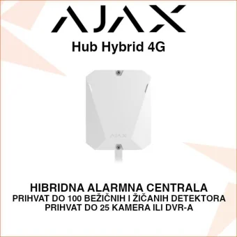 AJAX FIBRA HUB HYBRID 4G - HIBRIDNA ALARMNA CENTRALA