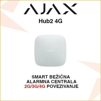 AJAX HUB2 4G CENTRALA S LAN KOMUNIKATOROM I FOTO VERIFIKACIJOM