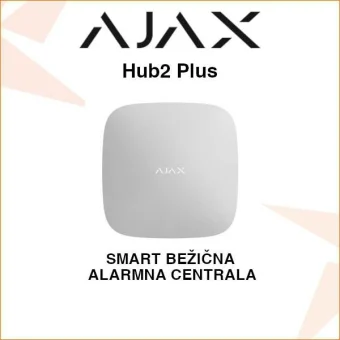 AJAX HUB2 PLUS CENTRALA LAN, 4G, WIFI POVEZIVANJE I FOTO VERIFIKACIJA