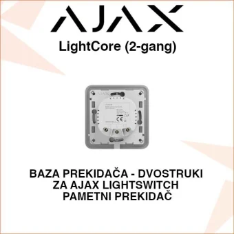 AJAX LightCore BAZA PREKIDAČA ZA AJAX LightSwitch - DVOSTRUKI