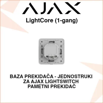 AJAX LightCore BAZA PREKIDAČA ZA AJAX LightSwitch - JEDNOSTRUKI