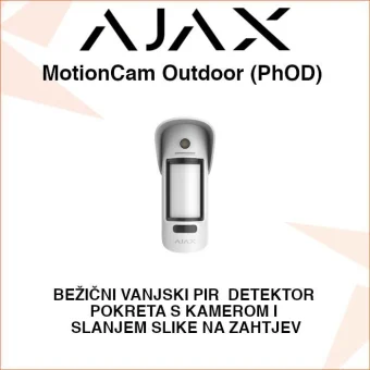 AJAX MotionCam Outdoor BEŽIČNI VANJSKI DETEKTOR POKRETA S KAMEROM