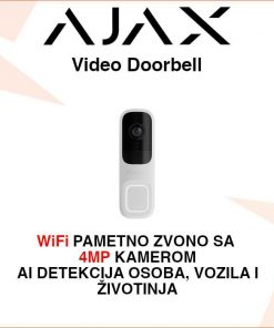 AJAX Video Doorbell PAMETNO ZVONO SA 4MP KAMEROM