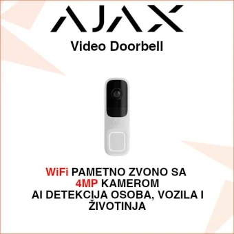 AJAX Video Doorbell PAMETNO ZVONO SA 4MP KAMEROM