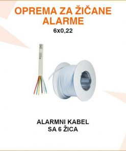 ALARMNI SECURITY KABEL SA 6 ŽICA 6X0.22