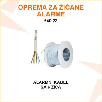 ALARMNI SECURITY KABEL SA 6 ŽICA 6X0.22