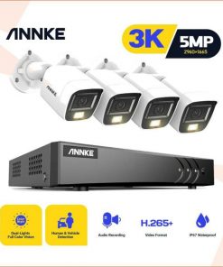 ANNKE 5MP VIDEO NADZOR SET SA 4 SMART DUAL LIGHT KAMERE
