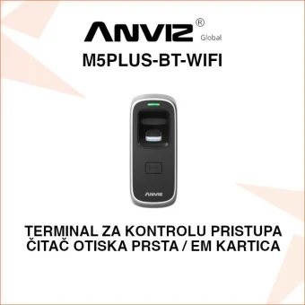 ANVIZ ČITAČ OTISKA PRSTA I EM KARTICA M5PLUS-BT-WIFI