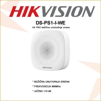 HIKVISION BEŽIČNA UNUTARNJA SIRENA DS-PS1-I-WE