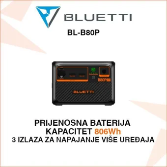 BLUETTI PRIJENOSNA BATERIJA KAPACITETA 806Wh B80P