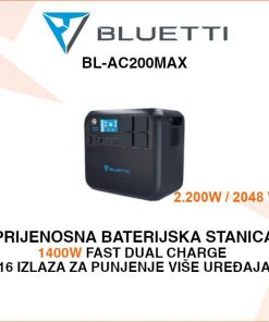 BLUETTI PRIJENOSNA BATERIJSKA STANICA KAPACITETA 2048Wh AC200MAX