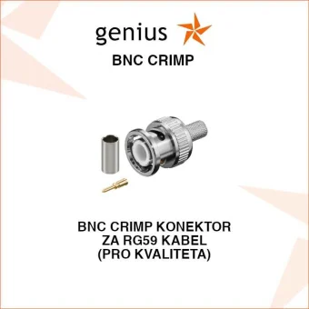 BNC CRIMP KONEKTOR ZA RG59 KABEL ZA VIDEO NADZOR