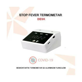 COVID 19 TERMOMETAR SA ALARMOM - STOLNA IZVEDBA STOP FEVER DESK