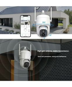 HDVISION BATERIJSKA AI WIFI ROTACIJSKA KAMERA I SOLARNI PANEL CQ1 - Slika 2