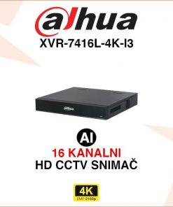 DAHUA 16 KANALNI 4K WIZSENSE 4X HDD VIDEO SNIMAČ XVR-7416L-4K-I3