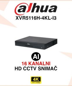 DAHUA 16 KANALNI 4K WIZSENSE DIGITALNI VIDEO SNIMAČ XVR5116H-4KL-I3
