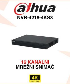 DAHUA 16 KANALNI 4K MREŽNI VIDEO SNIMAČ NVR-4216-4KS3