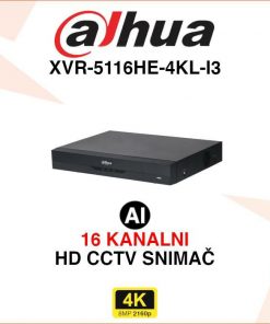 DAHUA 16 KANALNI 4K WIZSENSE VIDEO SNIMAČ XVR-5116HE-4KL-I3