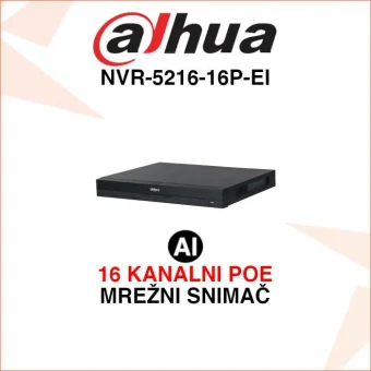 DAHUA 16 KANALNI WIZSENSE POE MREŽNI VIDEO SNIMAČ NVR-5216-16P-EI