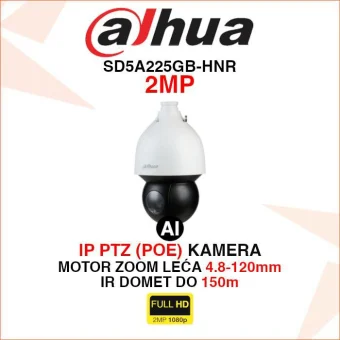 DAHUA 2MP ROTACIJSKA WIZSENSE IP KAMERA SD5A225GB-HNR