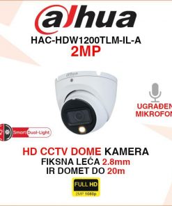 DAHUA 2MP SMART DUAL LIGHT CCTV DOME KAMERA HAC-HDW1200TLM-IL-A