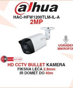DAHUA 2MP SMART DUAL LIGHT HD CCTV KAMERA HAC-HFW1200TLM-IL-A
