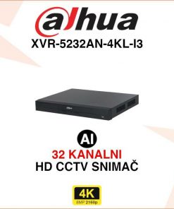 DAHUA 32 KANALNI 4K AI SNIMAČ SA SNIMANJEM ZVUKA XVR-5232AN-4KL-I3