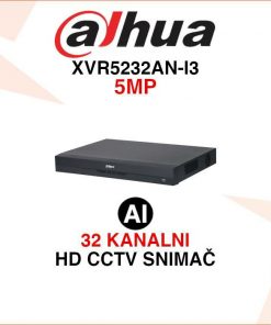 DAHUA 32 KANALNI 5MP AI VIDEO SNIMAČ SA VIDEO ANALITIKOM XVR5232AN-I3