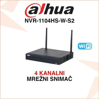 DAHUA 4 KANALNI MREŽNI WIFI SNIMAČ NVR-1104HS-W-S2
