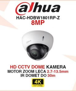 DAHUA 4K DOME MOTOR ZOOM KAMERA HAC-HDBW1801RP-Z