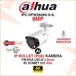 DAHUA 4K SMART DUAL LIGHT WIZSENSE IP KAMERA IPC-HFW2849S-S-IL
