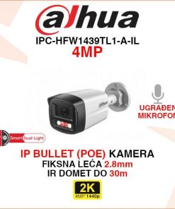 DAHUA 4MP DUAL LIGHT IP KAMERA S MIKROFONOM IPC-HFW1439TL1-A-IL