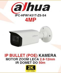 DAHUA 4MP IP MOTOR ZOOM BULLET NADZORNA KAMERA IPC-HFW1431T-ZS-S4