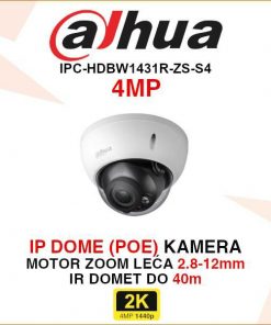 DAHUA 4MP IP MOTOR ZOOM DOME NADZORNA KAMERA IPC-HDBW1431R-ZS-S4