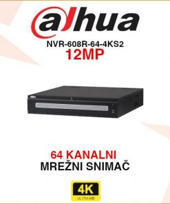 DAHUA 64 KANALNI 12MP MREŽNI VIDEO SNIMAČ NVR-608R-64-4KS2
